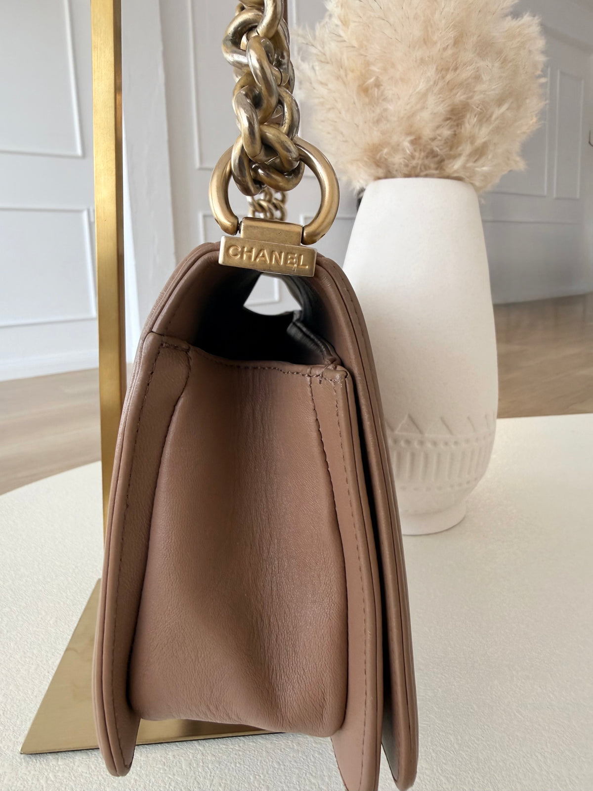 CHANEL Boy Medium Quilted Calfskin Flap Bag