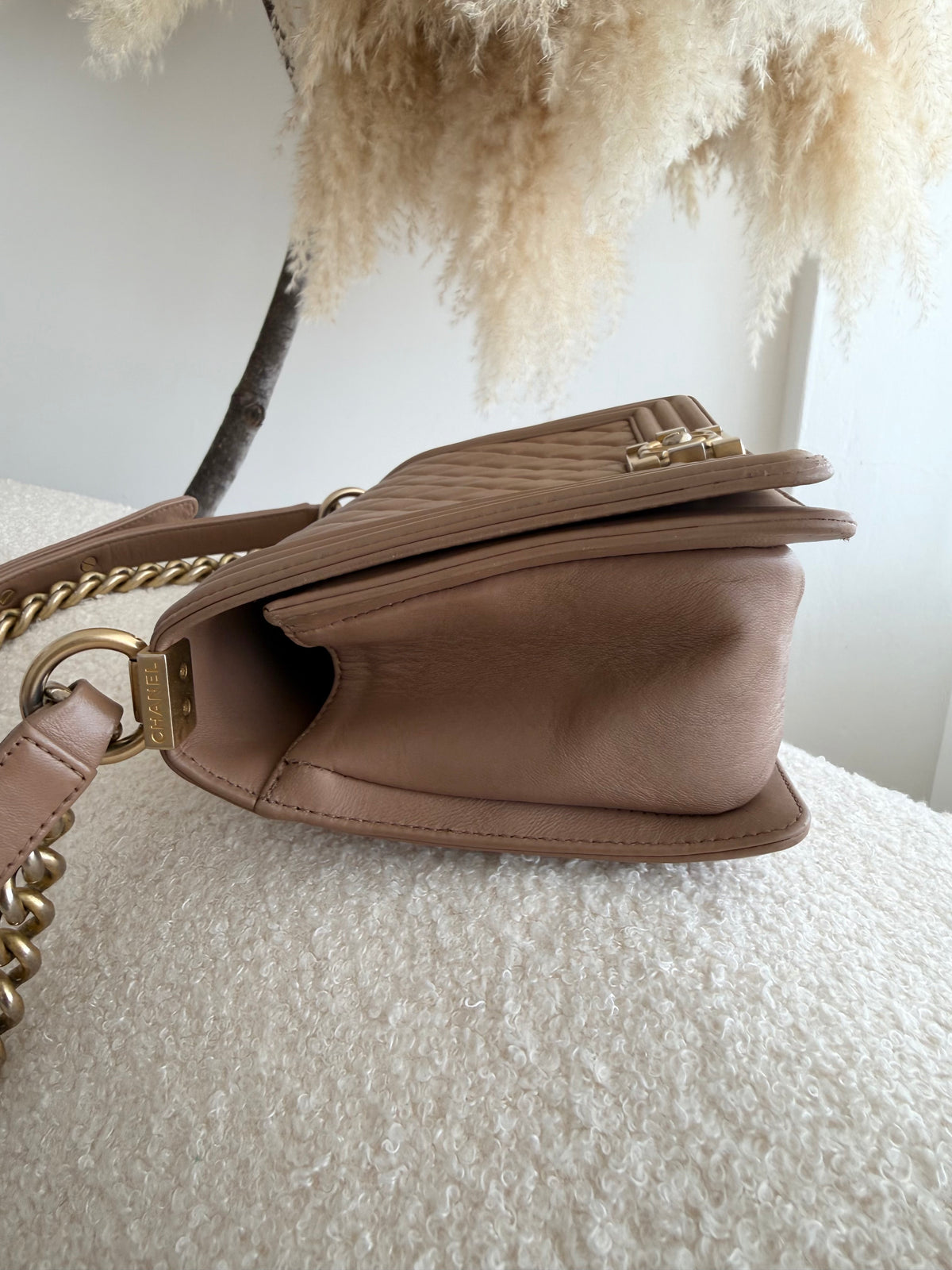 CHANEL Boy Medium Quilted Calfskin Flap Bag