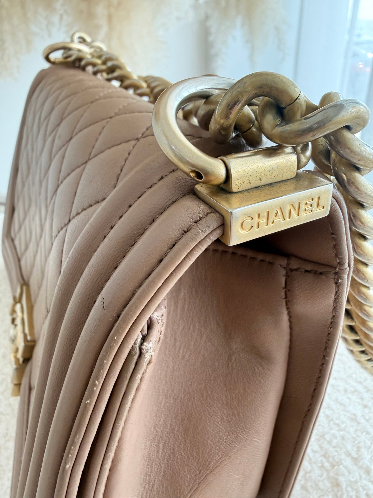 CHANEL Boy Medium Quilted Calfskin Flap Bag