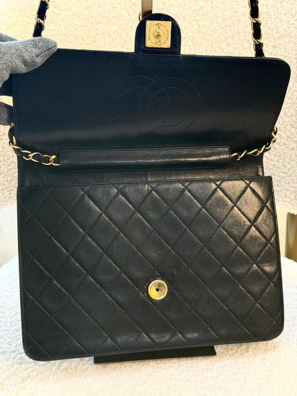 CHANEL Quilted Lambskin Single Flap Bag