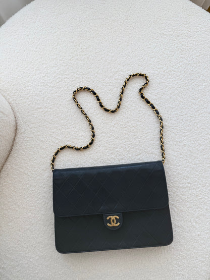 CHANEL Quilted Lambskin Single Flap Bag