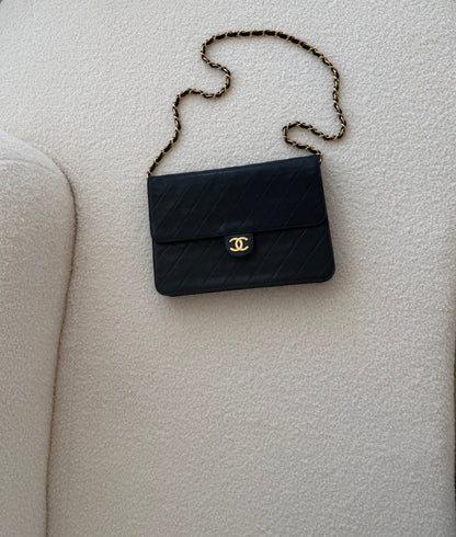 CHANEL Quilted Lambskin Single Flap Bag
