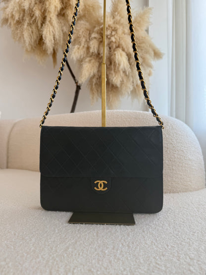 CHANEL Quilted Lambskin Single Flap Bag
