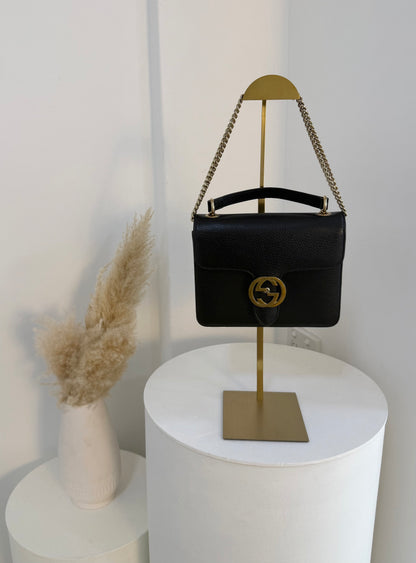 GUCCI Interlocking G Leather Chain