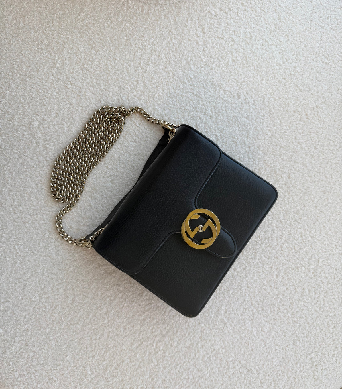 GUCCI Interlocking G Leather Chain