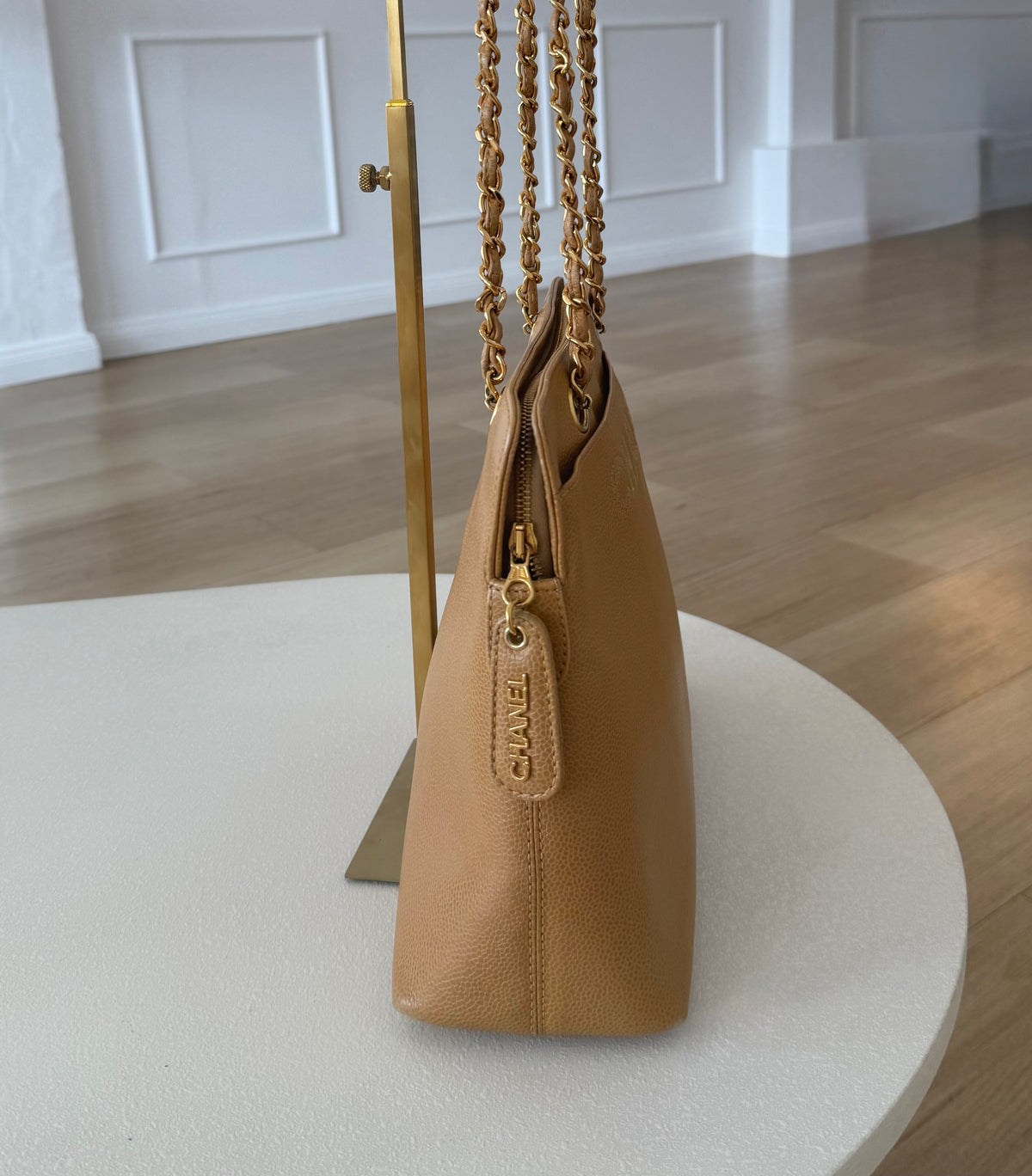 CHANEL Caviar Leather Chain Bag