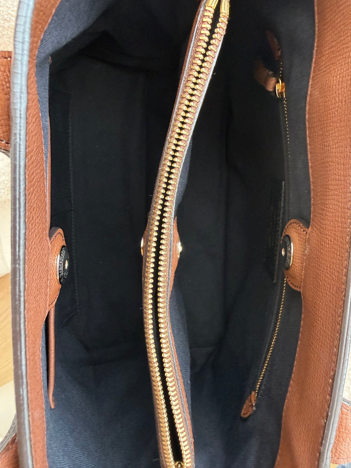 BURBERRY Banner House Check Leather Bag