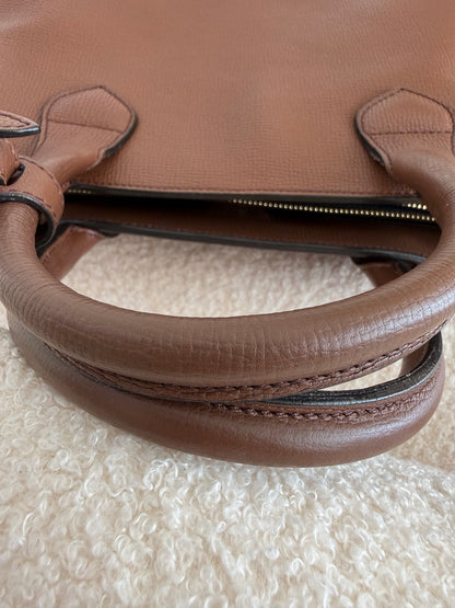 BURBERRY Banner House Check Leather Bag