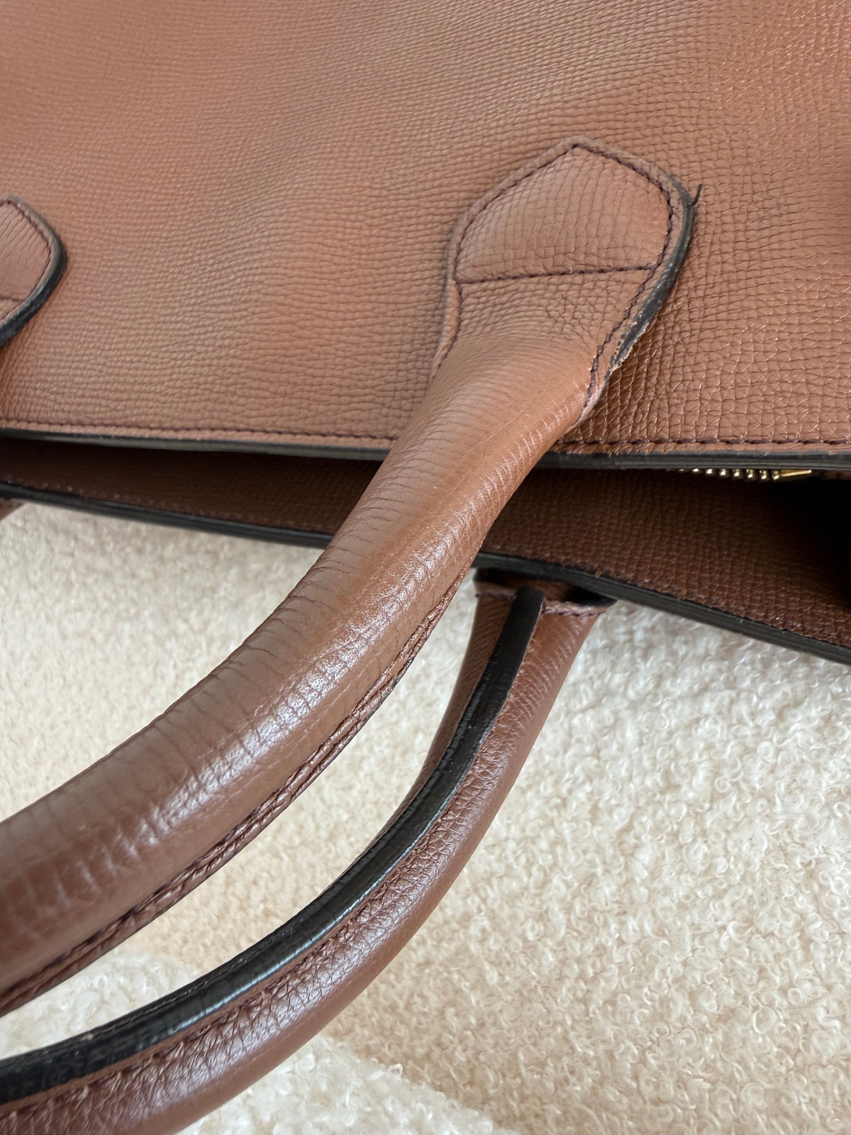 BURBERRY Banner House Check Leather Bag