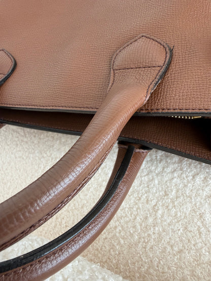 BURBERRY Banner House Check Leather Bag