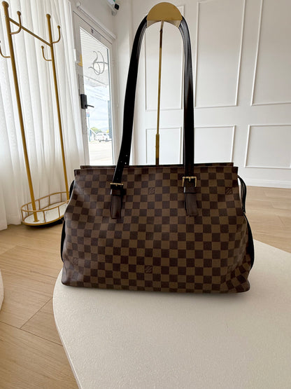 LOUIS VUITTON Chelsea Damier Ebene Bag