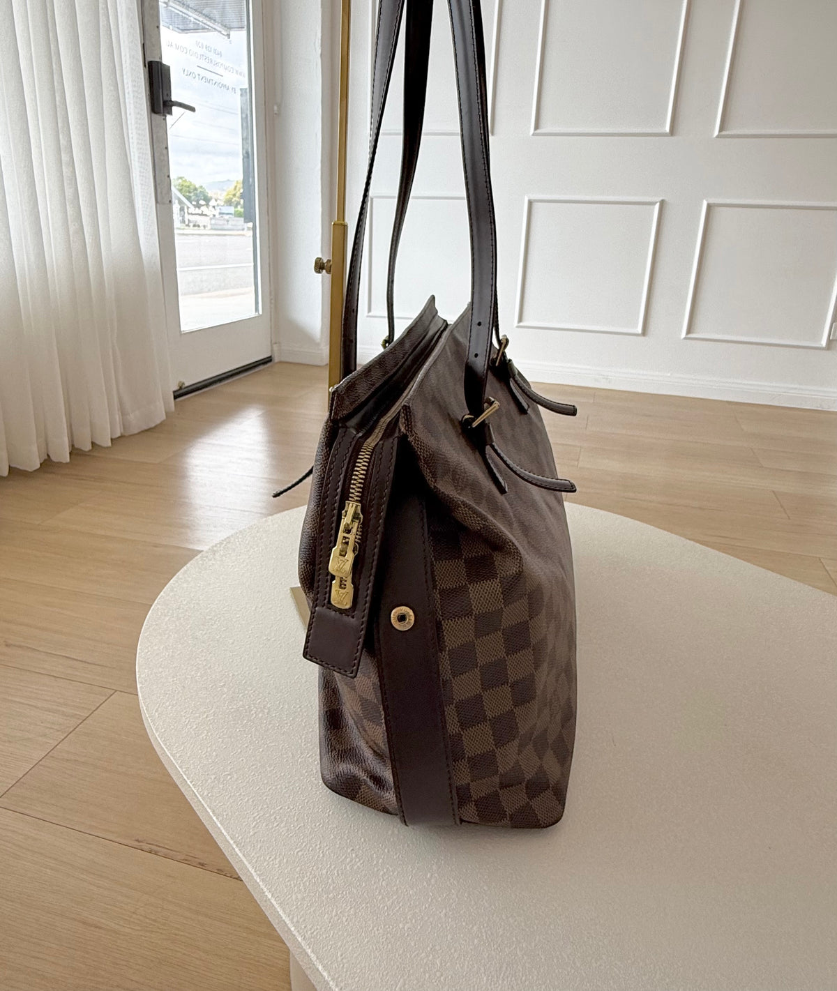 LOUIS VUITTON Chelsea Damier Ebene Bag