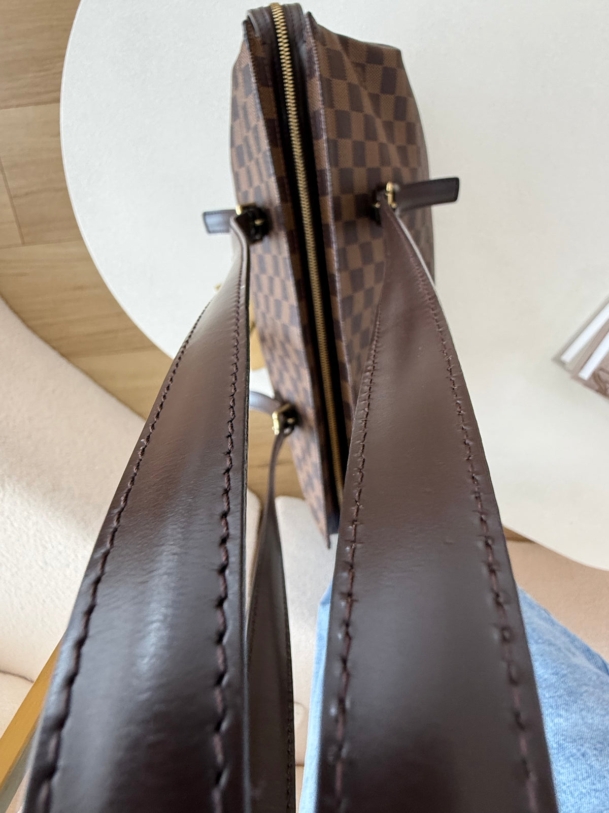LOUIS VUITTON Chelsea Damier Ebene Bag
