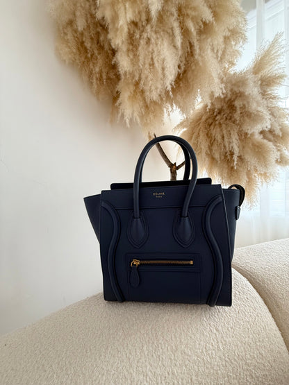 CÉLINE Luggage Grained Calfskin Bag