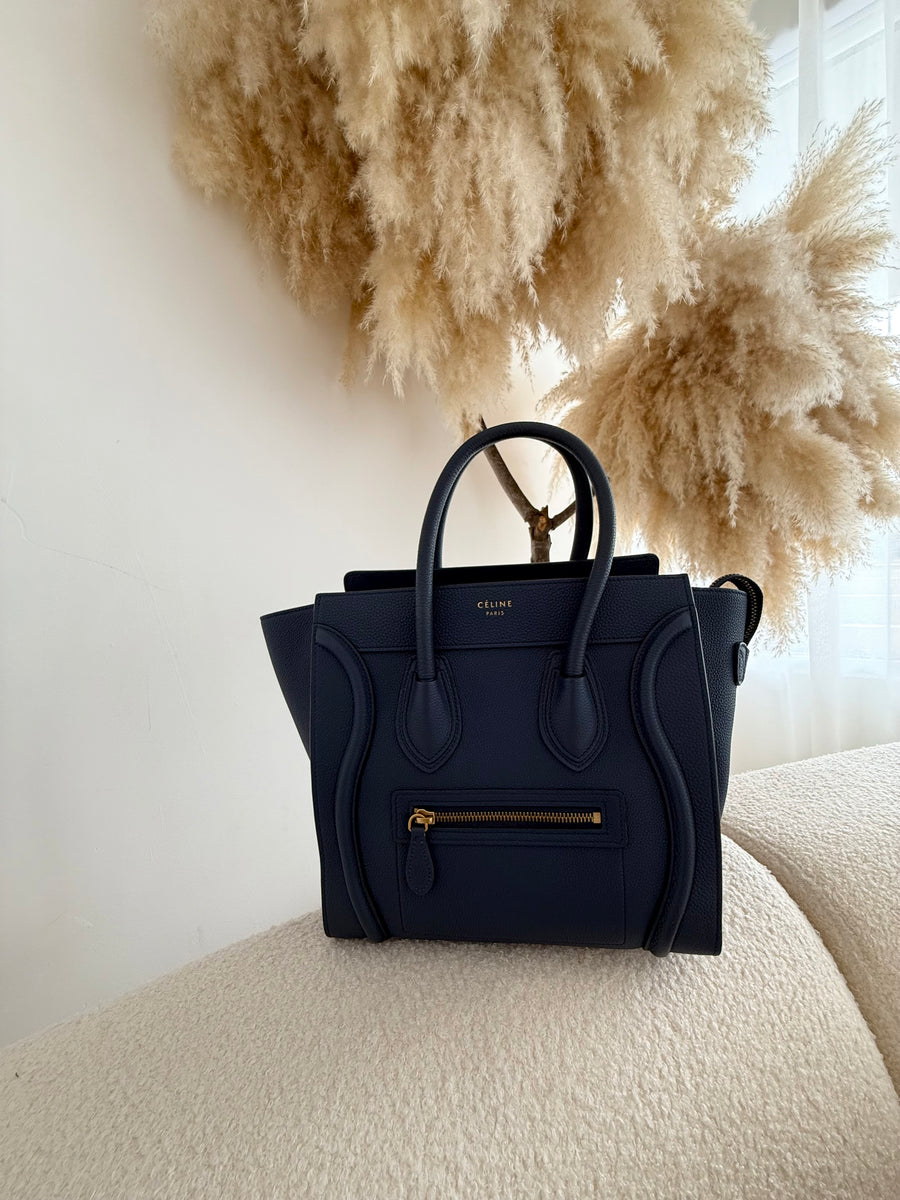 CÉLINE Luggage Grained Calfskin Bag