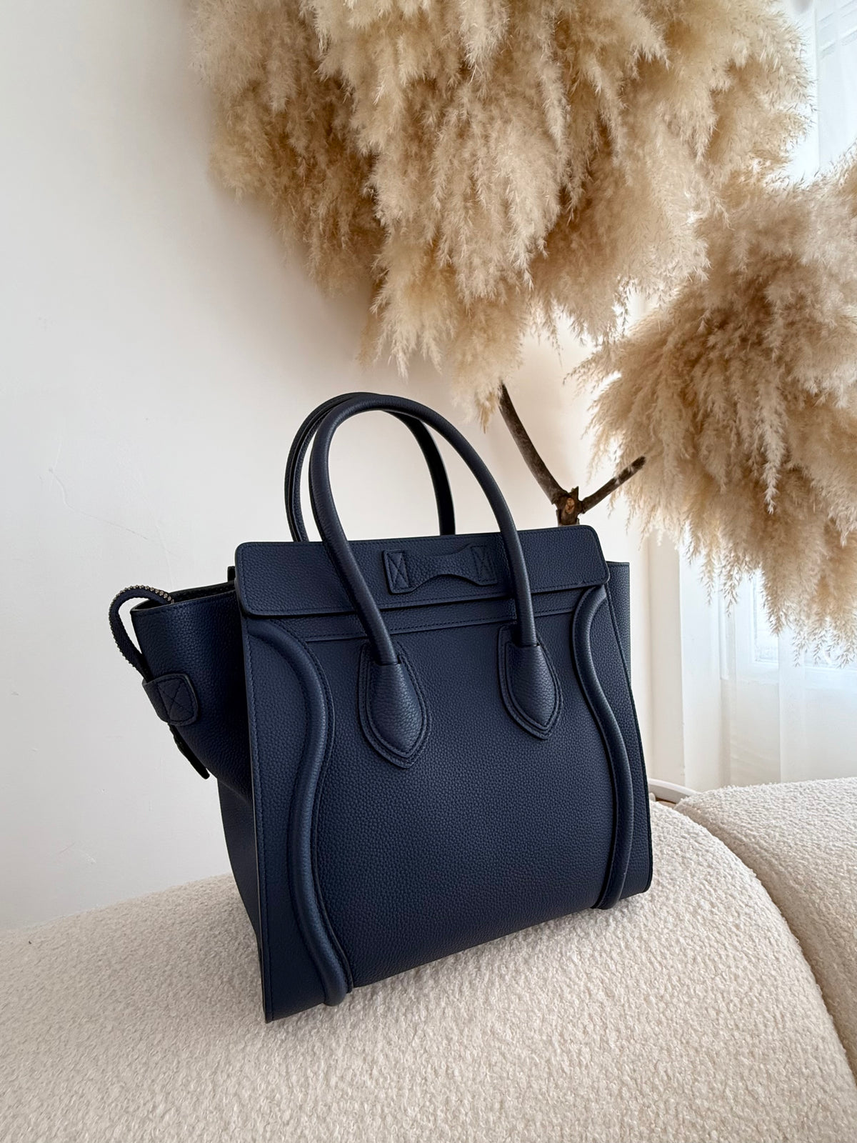 CÉLINE Luggage Grained Calfskin Bag