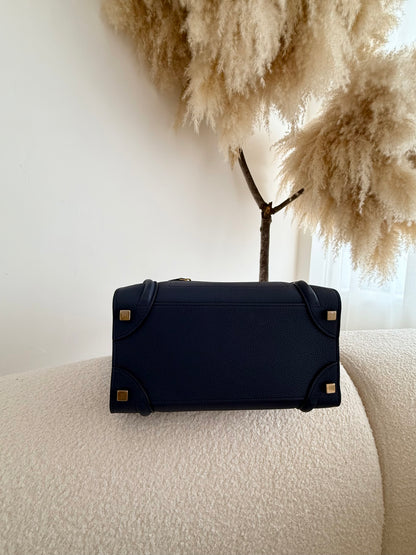 CÉLINE Luggage Grained Calfskin Bag