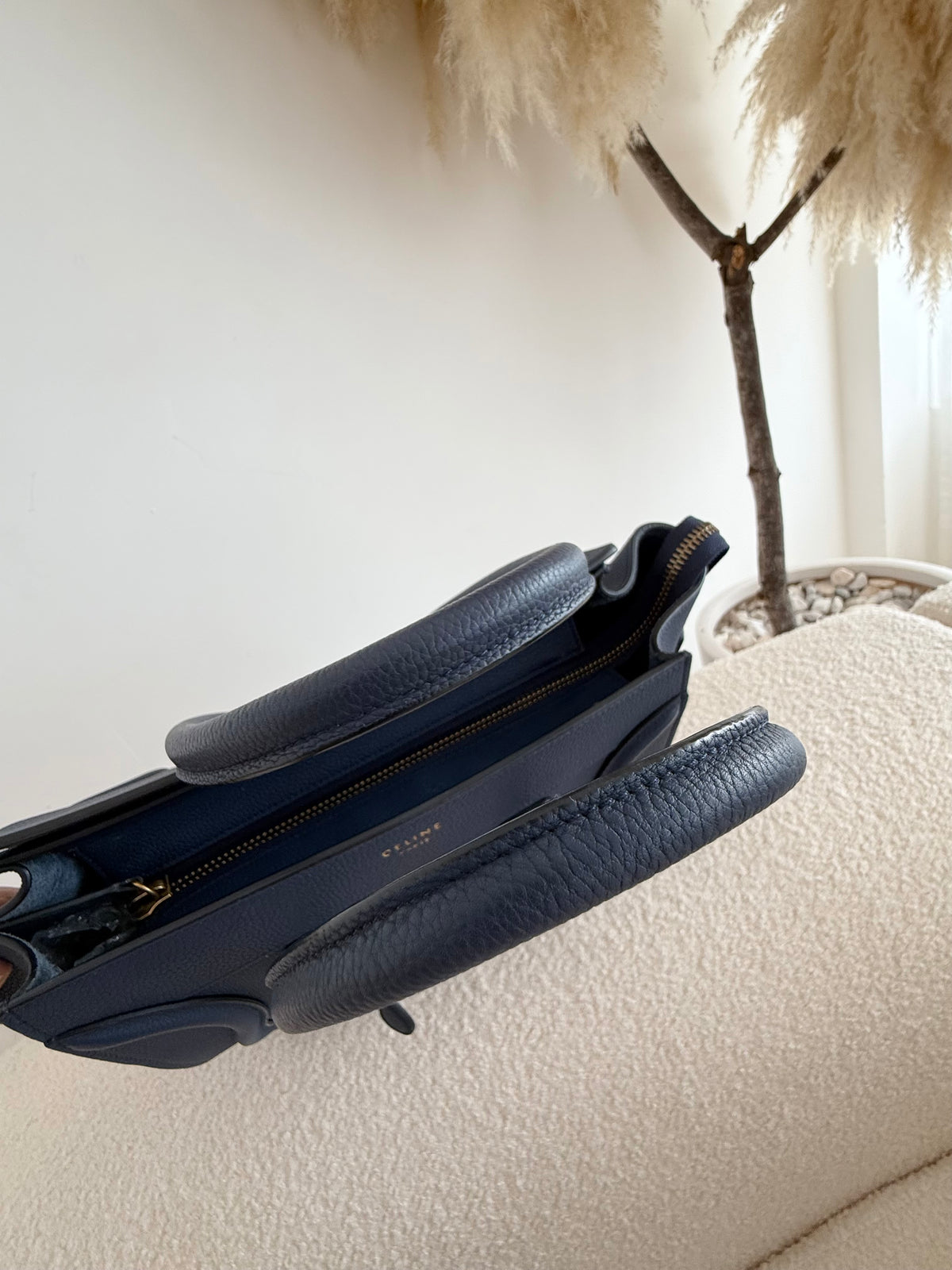 CÉLINE Luggage Grained Calfskin Bag