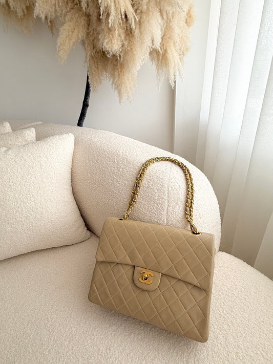 CHANEL Classic Quilted Lambskin Double Flap Bag